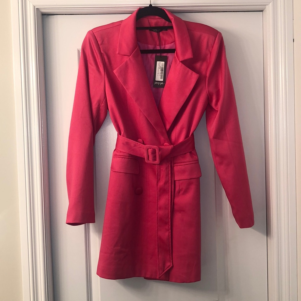 Nasty gal pink blazer dress